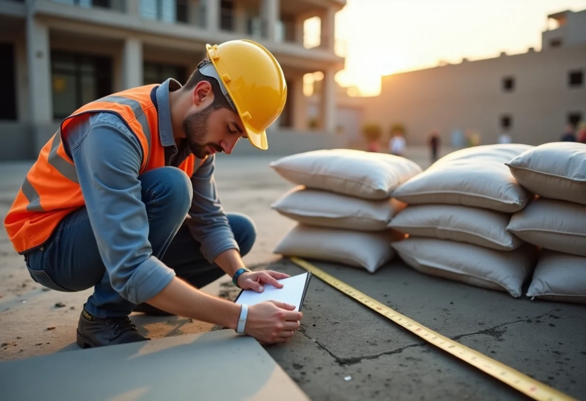 Calculer avec précision : combien de sacs de béton tout prêt pour 1 m² ?