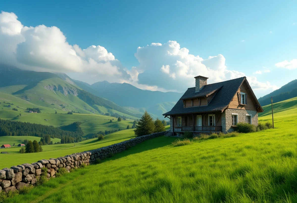 Maison à vendre dans le Cantal : charme et sérénité en terre auvergnate